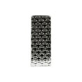 thumbnail image 1 of Saltoro Sherpi Rectangular Porcelain Vase In Octagonal Pattern, Large, Silver, 1 of 2