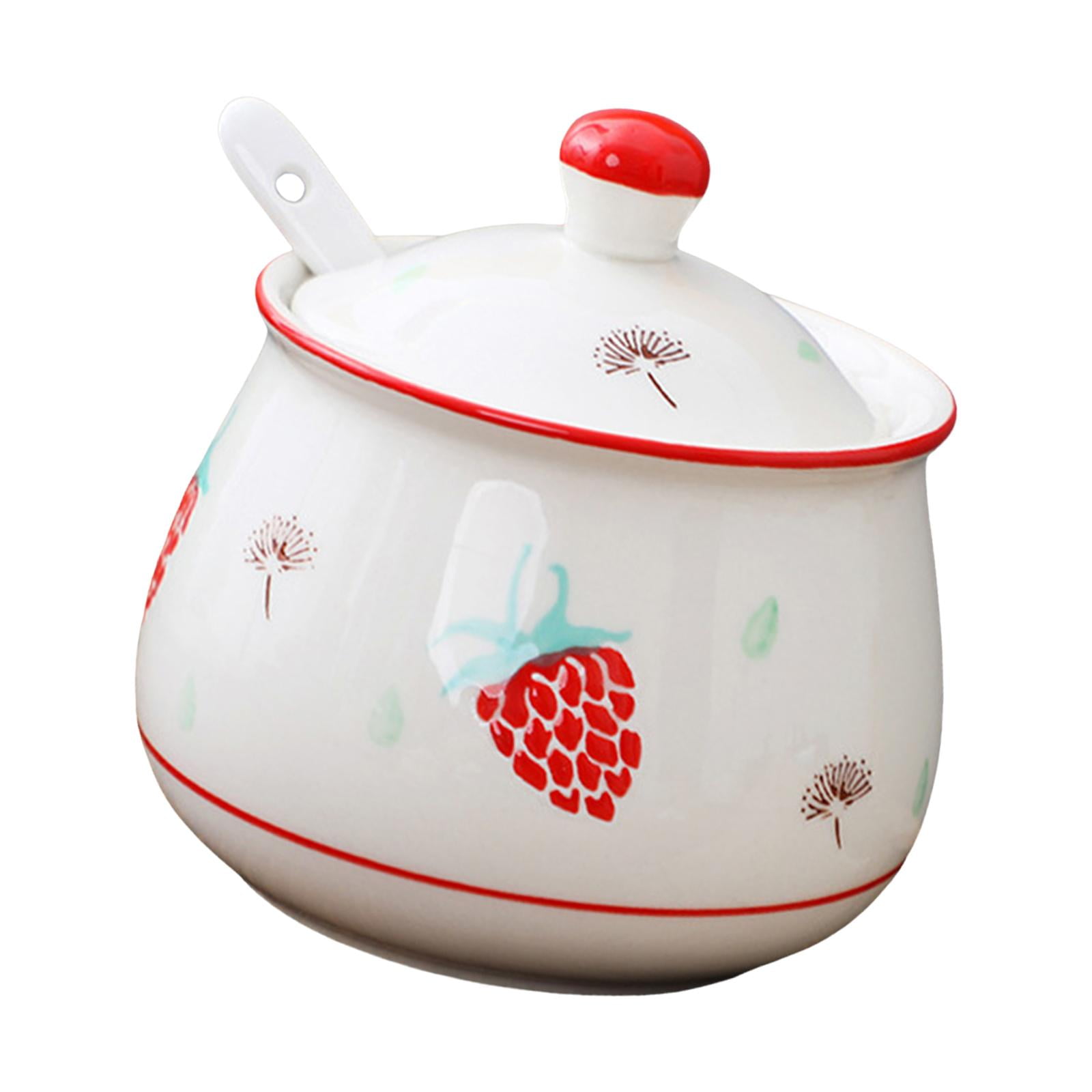 Salts Container, Spice Container with Lid and Spoon, Sugar Bowl