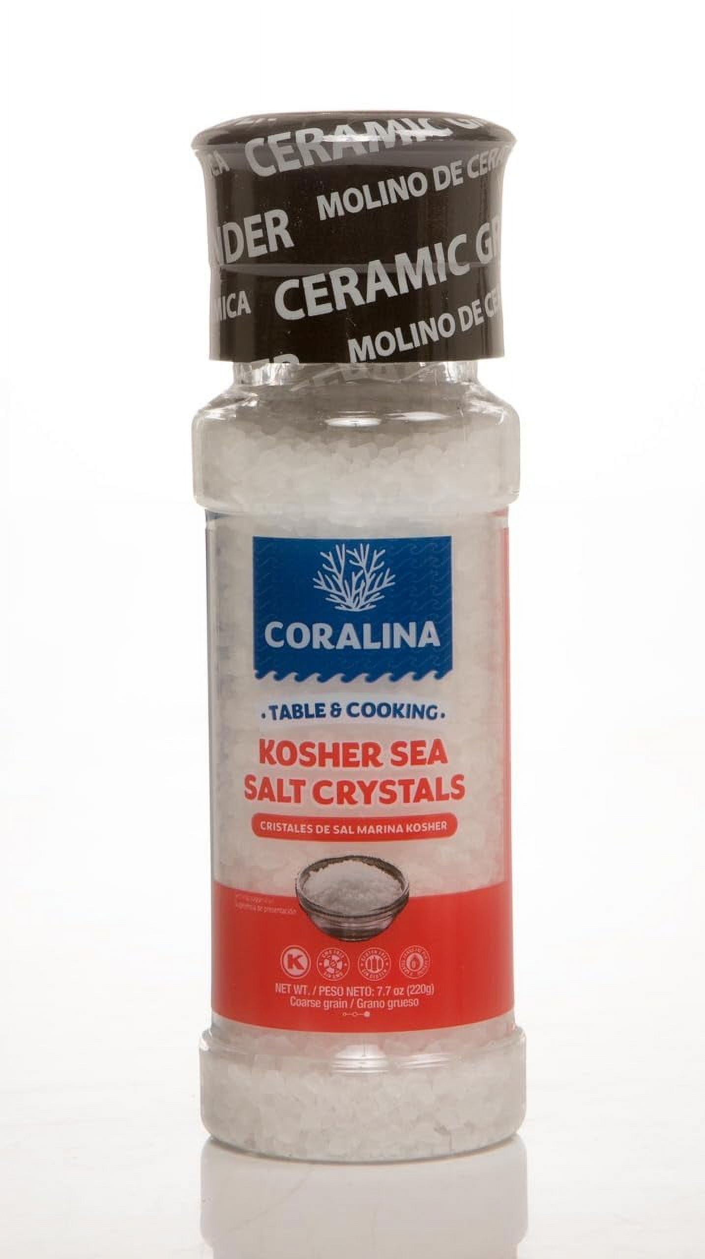 Salts and Seasonings with ceramic grinder, Kosher, Non GMO, Gourmet Salts for table and cooking