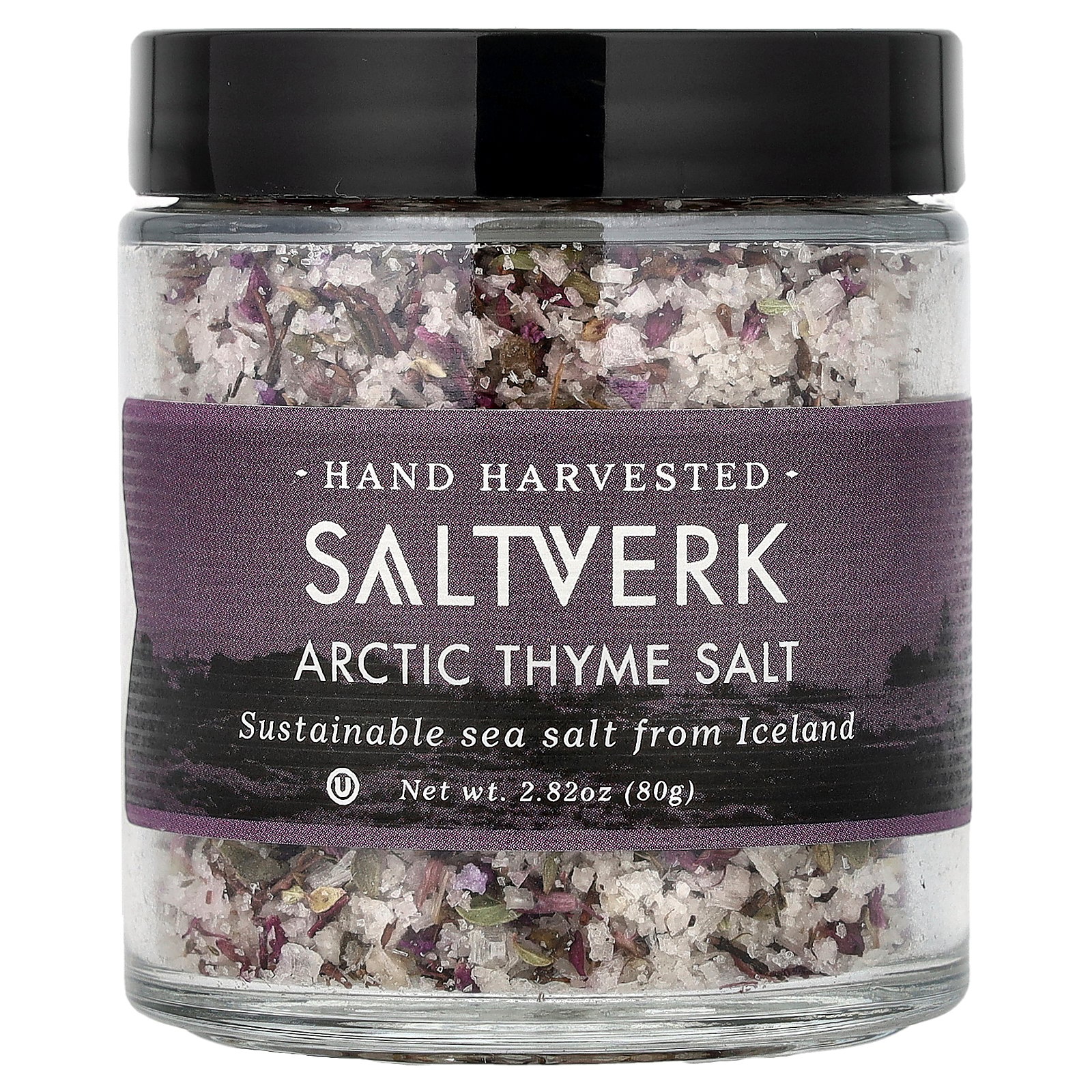 Saltverk Arctic Thyme Salt, 3.17oz of Handcrafted Icelandic Sea Salt