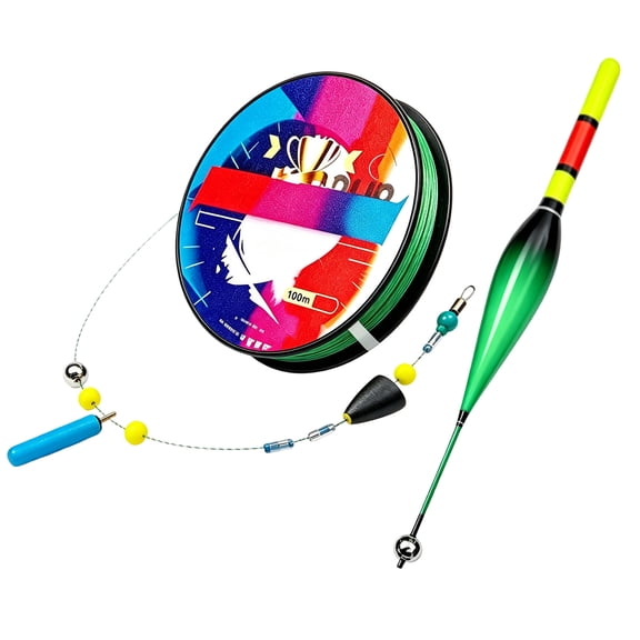 Saltwater Compatible Automatic Bobber Fishing Line 100m Pre tied LED Colour Changing Float