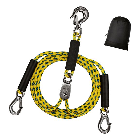Saltwater Dock Line With Stainless Steel Hook Suitable For Surfing And Anchoring