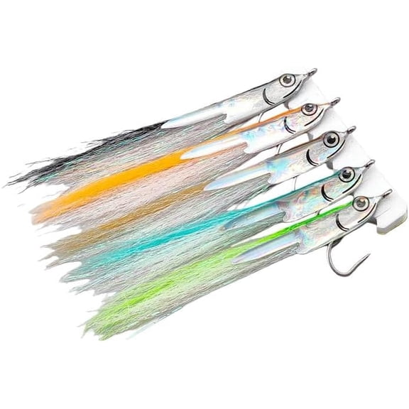 Saltwater Fishing Flies with Plastic for fishing storage, travel, fly lure pack, Walmart Home