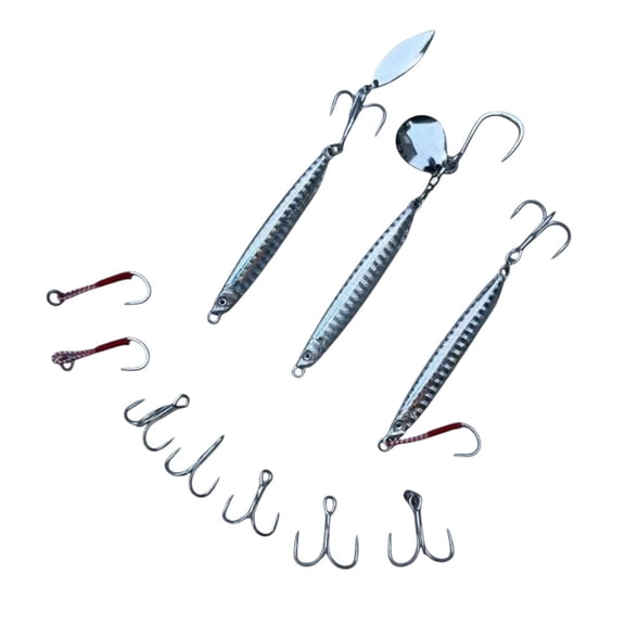 Saltwater Fishing Lures Jigs Spoons For Striped B Pompano Spanishkerel Bluefish