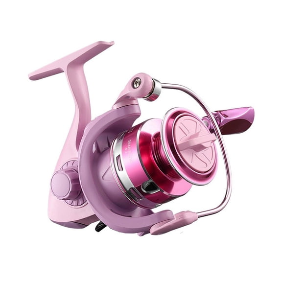 Saltwater Fishing Reel with 8KG Drag Capacity, Metal Rocker Arm, Aluminum Spool, Chrome Line Roller, and High Strength Nylon Composite Body (1000)