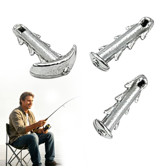 Saltwater Fishing Sea Urchin Anchor Sinker Metal Weight with Anti Slip Locking Hook 3/32 to 3/16 oz for Secure Rig Setup(3/32 oz 1PC)
