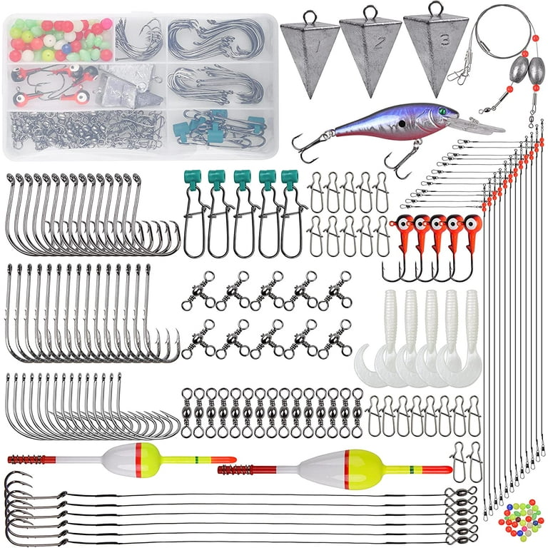 Saltwater Complete Gear: 161pcs Surf Fishing Tackle Box Kit, Ocean