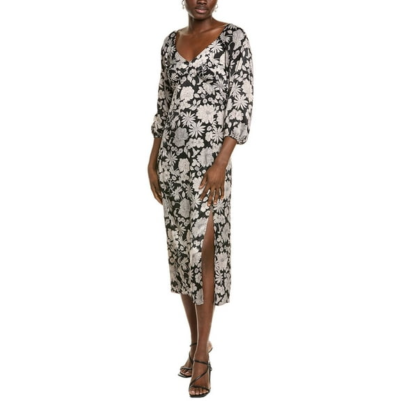 Saltwater Luxe womens  Maxi Dress, xs, Black