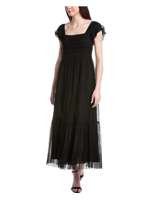 womens Maxi Dress, xs, Black