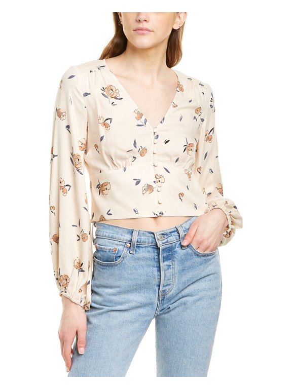 womens Rinna Top, m, Brown
