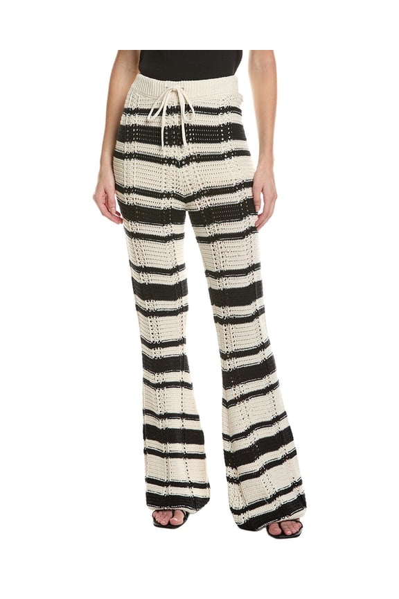 womens Sweater Pant, m, White