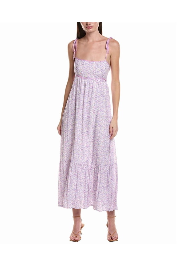 womens  Tank Midi Dress, l, Black
