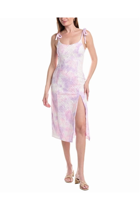 womens  Tank Midi Dress, l, White