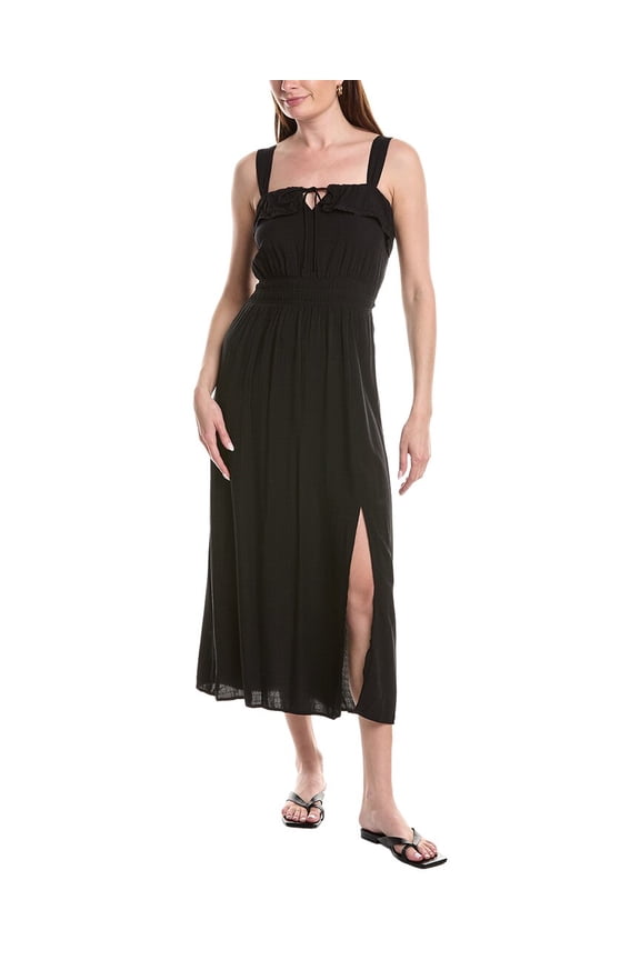 womens Tank Midi Dress, xs, Black