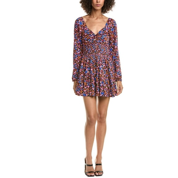 Saltwater Luxe womens  Twisted Bodice Mini Dress, xs, Pink