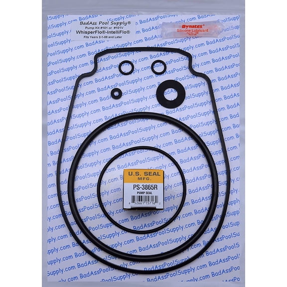 Saltwater O-Ring Rebuild Repair Kit for Pentair WhisperFlo IntelliFlo, for Pumps Built 2-1-2008 and Later, Kit 32. This Includes The #1 Choice of Shaft Seals from US Seal Mfg.
