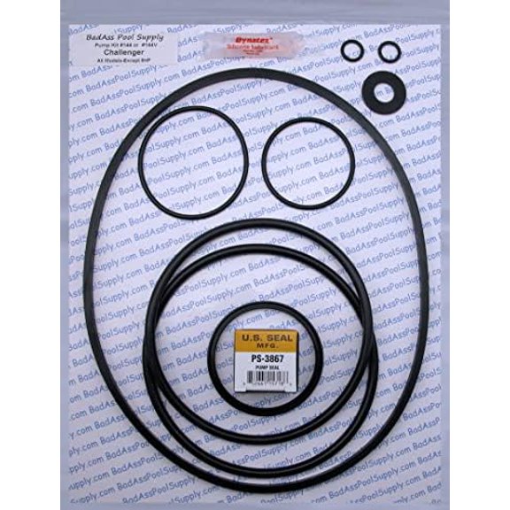 Saltwater O-Ring Rebuild Repair Kit for Pentair Challenger High PSI, High Flow and Waterfall, Square Housing Gasket$$Garden & Patio