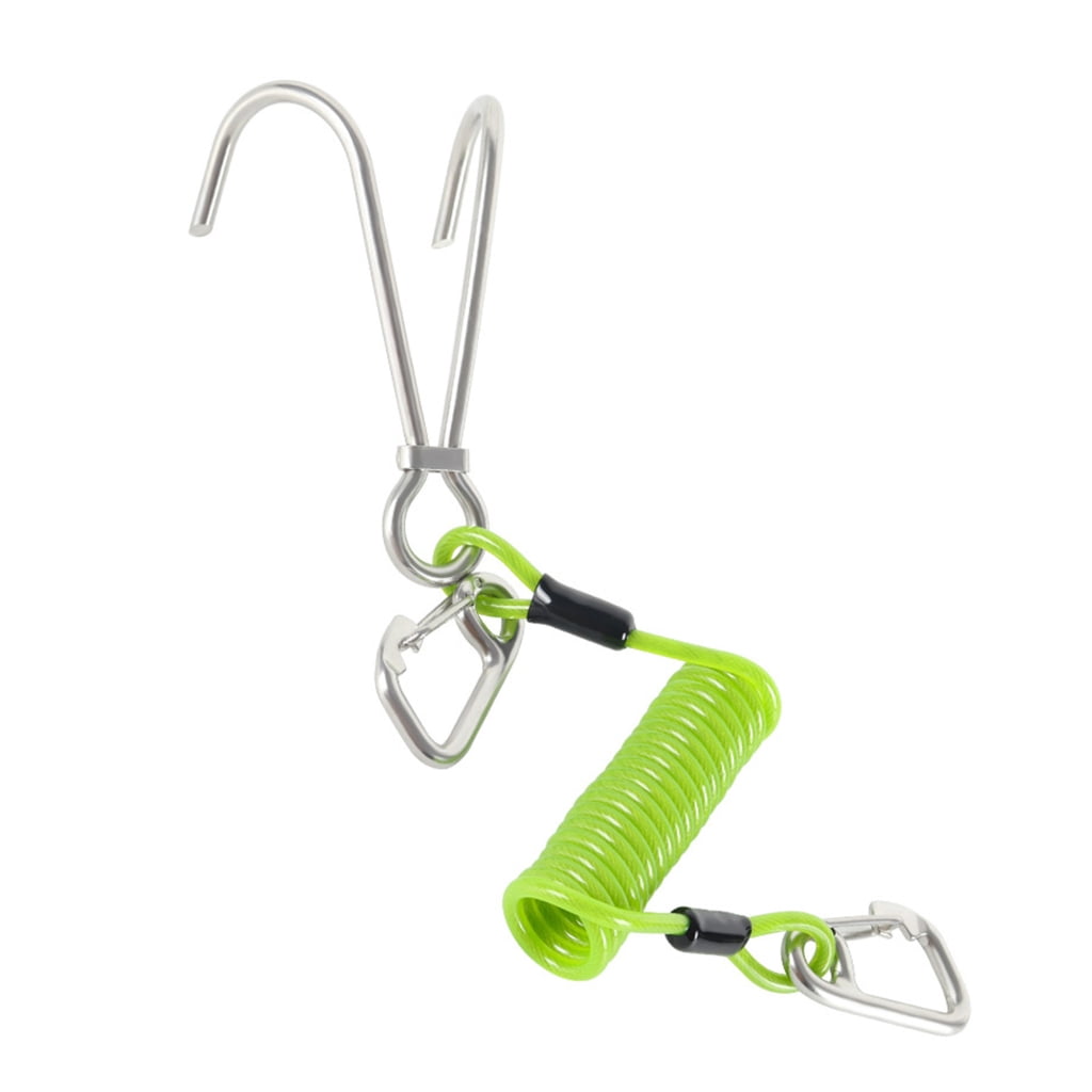 Coil Rope Spring Saltwater Proof Double Head Hook Safety Cord Spring Coil Construction ...