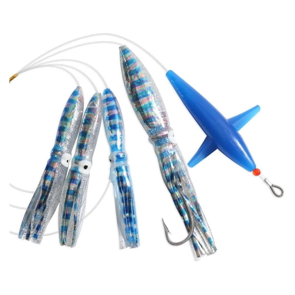 Saltwater Squid Trolling Lure for Marlin Tuna Mahi Dolphin Durado Wahoo Trolling Lures Free Mesh Bag Offshore Big Game Lures