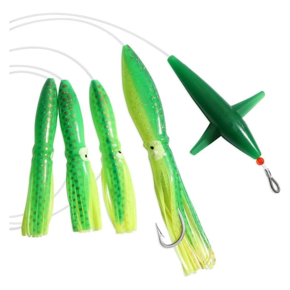 Saltwater Squid Trolling Lure for Marlin Tuna Mahi Dolphin Durado Wahoo Trolling Lures Free Mesh Bag Offshore Big Game Lures