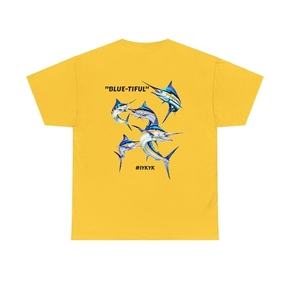 SaltwaterRagz BLUE MARLIN Graphic T-Shirt – Classic Fit for Men, Women, and Kids Shirts–Daisy
