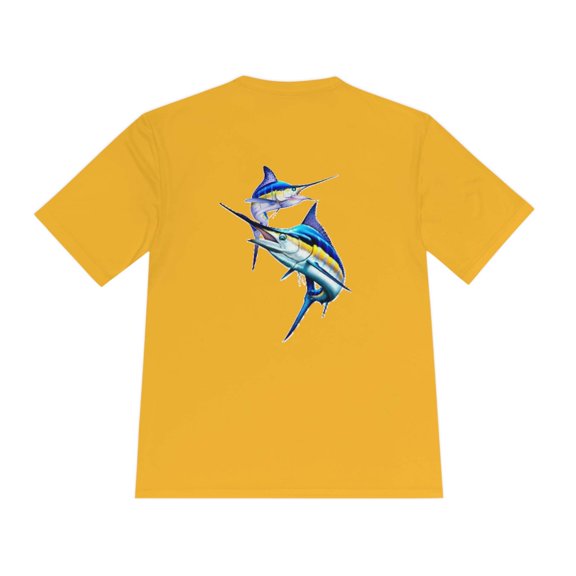 SaltwaterRagz BLUE MARLIN Unisex Moisture Wicking Tee
