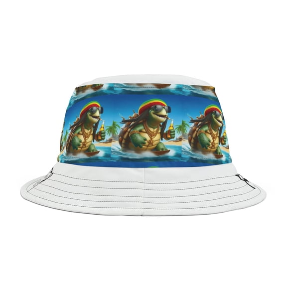 SaltwaterRagz SHELL-SURFER TURTLE Bucket Hat