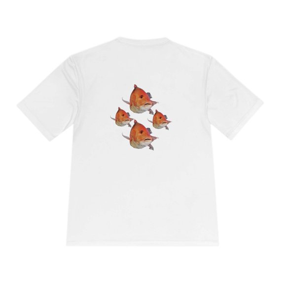 SaltwaterRagz "SNAPPER" Unisex Tee – Moisture-Wicking, Athletic Fit Casual Shirt for Men, Women, and Boys – New Design