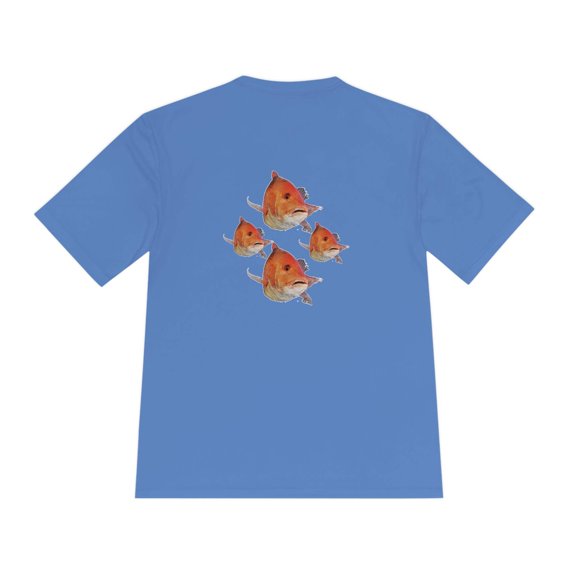 SaltwaterRagz "SNAPPER" Unisex Tee – Moisture-Wicking, Athletic Fit Casual Shirt for Men, Women, and Boys – New Design