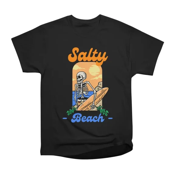 Salty Beach Funny Beach Bum T-Shirt Tee Gift For Him Merch For Her Apparel For Friend Thre