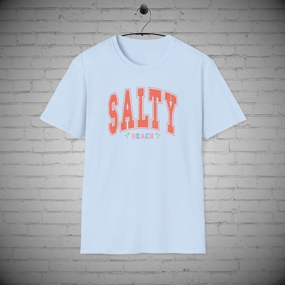 Salty Beach t-shirt, Beach Lover Tee, Coastal Shirt, Beach Ocean Lover Gift
