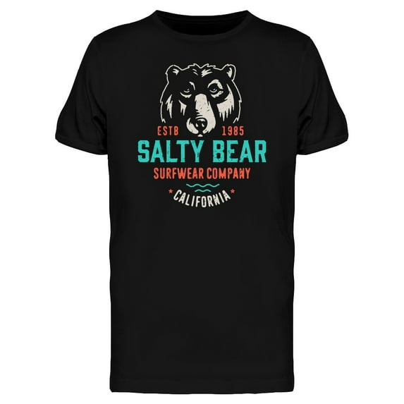 Salty Bear T-Shirt Men -Image by Shutterstock, Male Small