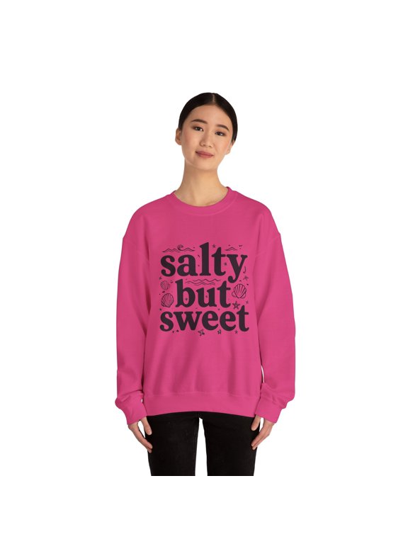 Salty But Sweet Sweatshirt Gift For Beach Bums