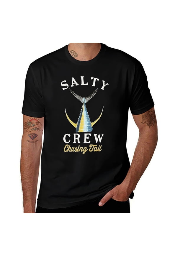 Salty Crew Tailed SS Mens T Shirts Cotton Short Sleeve T-Shirt Crew Neck Tees Casual Shirt