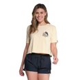 thumbnail image 1 of Salty Crew Women's Go Sailin Crop Boyfriend Relaxed Fit Premium Tee T-Shirt (Small, Dusty Gold), 1 of 3
