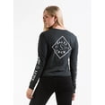 thumbnail image 1 of Salty Crew Women's Tippet Skimmer Long Sleeve Tee T-Shirt in Vintage Black (X-Small, Vintage Black), 1 of 3