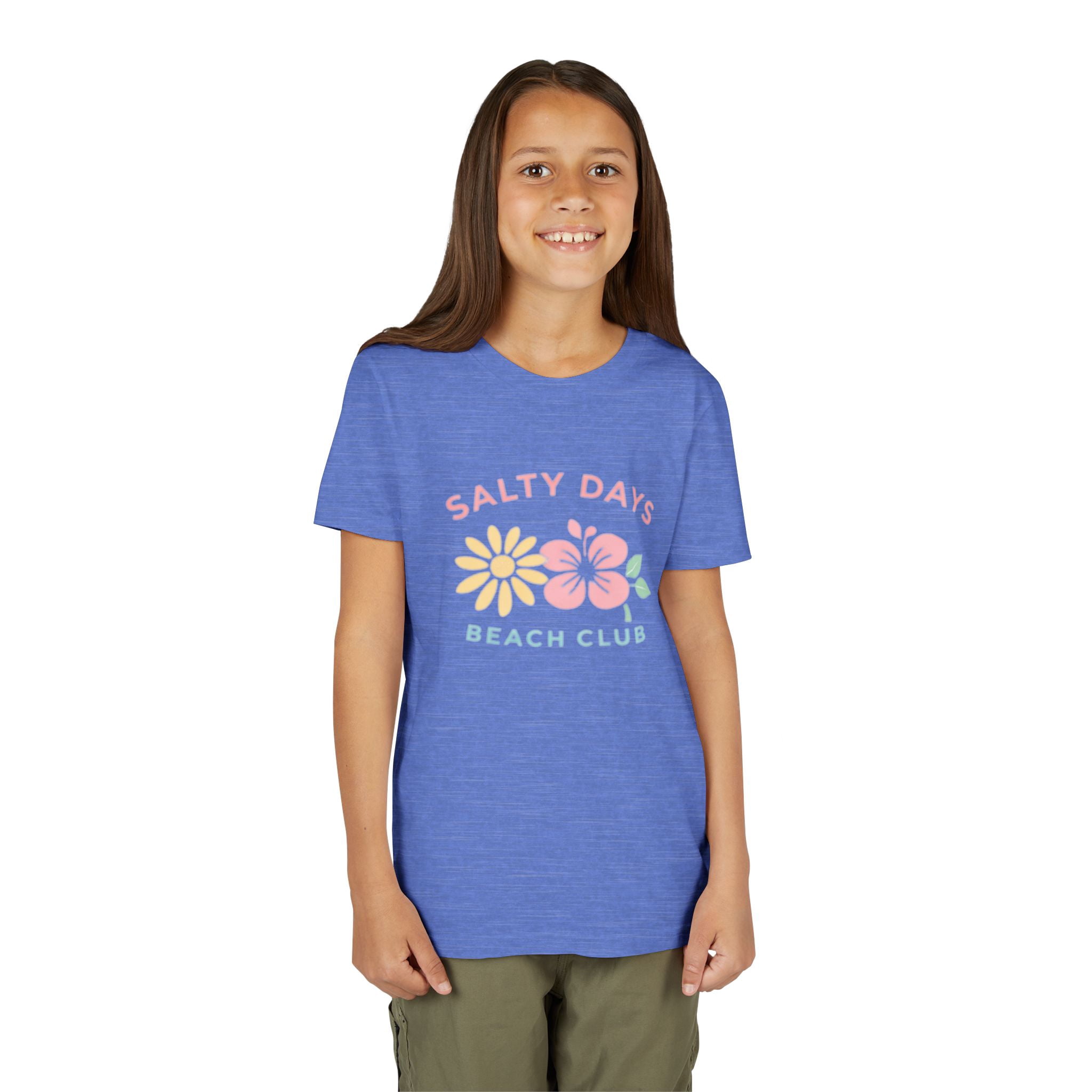 Salty Days Beach Club Graphic T-Shirt, Coastal Summer Beach Shirt, Surf Graphic Tee, Unisex Cotton Vacation Shirt