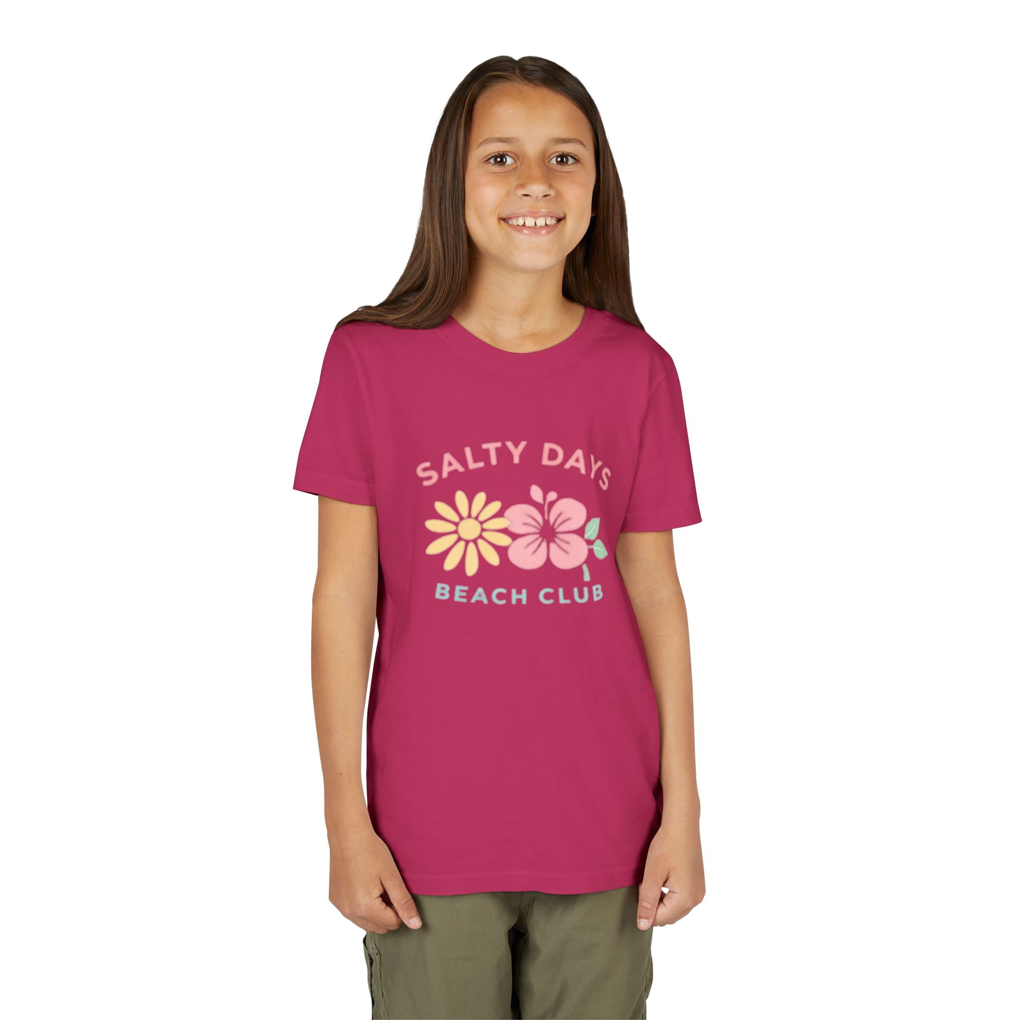Salty Days Beach Club Graphic T-Shirt, Coastal Summer Beach Shirt, Surf Graphic Tee, Unisex Cotton Vacation Shirt