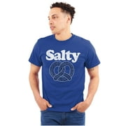 Salty Gourmet Pretzel Hungry Attitude Men's Graphic T Shirt Tees Brisco Brands X
