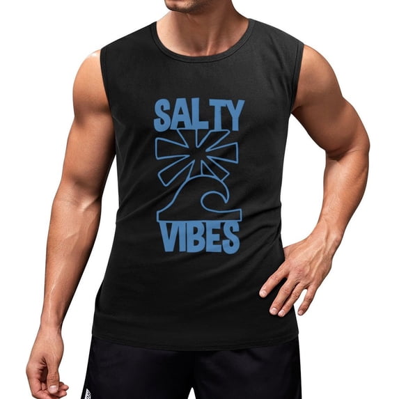 Salty Men'S Muscle T-Shirt, Sleeveless, Muscle Tank Tee Top 2XL