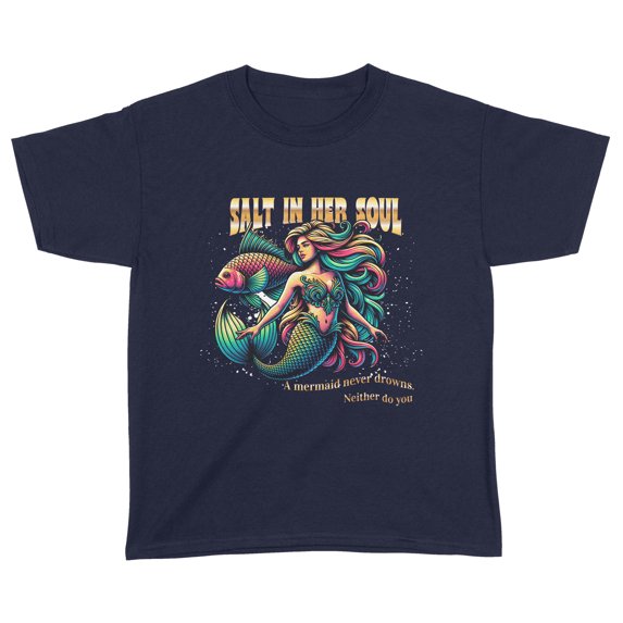 Salty Mermaid Youth Tee – Ocean Tough Edition