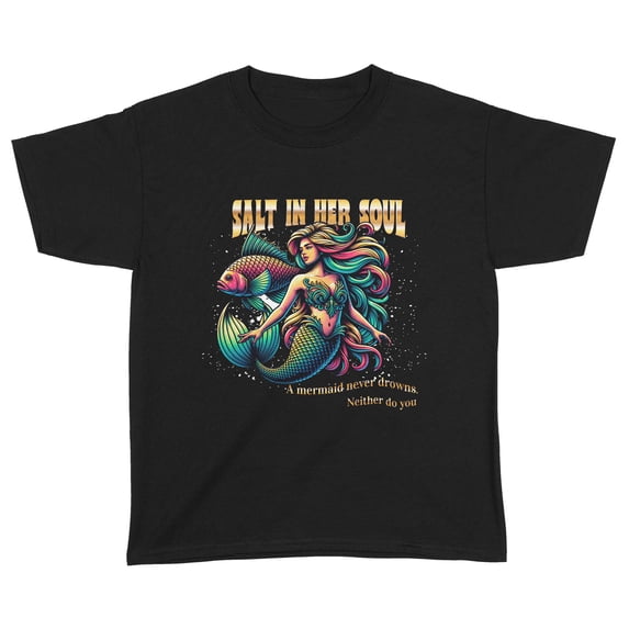 Salty Mermaid Youth Tee – Ocean Tough Edition