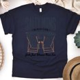 thumbnail image 1 of Salty Moms Shirt for Women, Beach Club Girls Just Wanna Have Sun Graphic Tee, Navy, Size L, 1 of 6