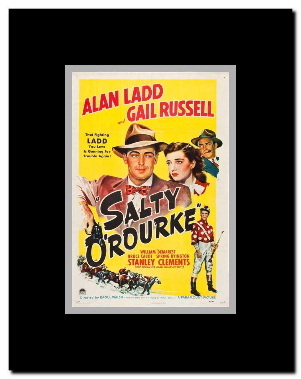 Salty O'Rourke Framed Movie Poster