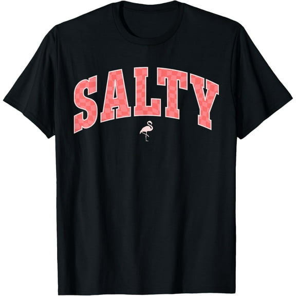 Salty Ocean Flamingo Life Coastal Summer Beach Girl Trendy T-Shirt