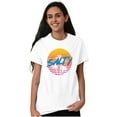 thumbnail image 1 of Salty Retro 80s 90s Sunset Beach Vibe Women's Plus Size Graphic Tee Brisco Brands 3X, 1 of 3