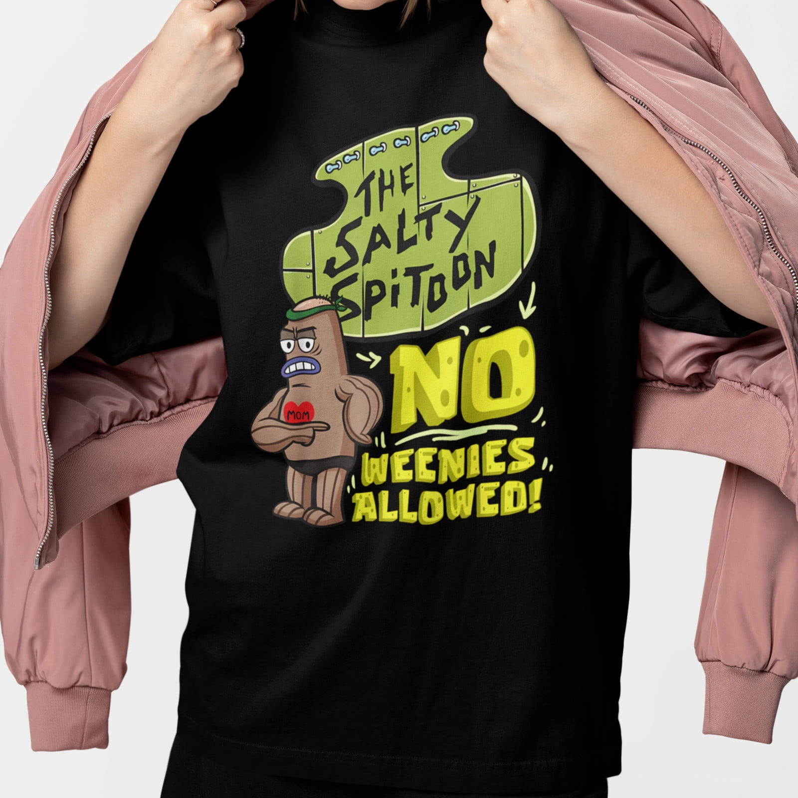 Salty Spitoon No Weenies Allowed Cartoon Graphic Design For Everyday ...