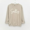 thumbnail image 1 of Salty Sweatshirt, Beach sweatshirt, Summer Sweatshirt, Vacation Sweatshirt, Trendy Crewneck, Beach Lover Gift, Surf Apparel, 1 of 2