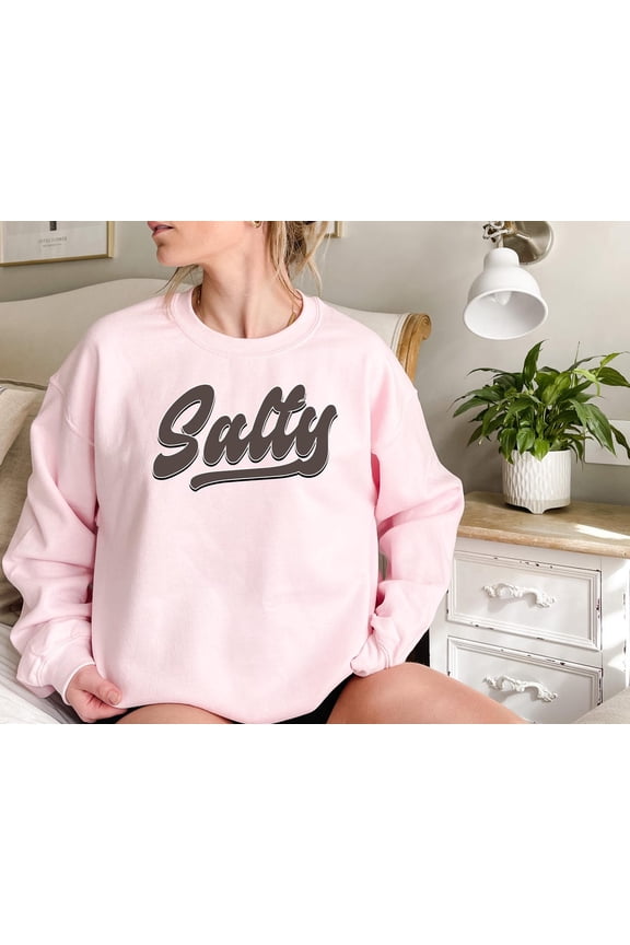 Salty Sweatshirt, Cute Beach Sweatshirt, Summer Sweatshirt, Beachy Sweatshirt, Salty Vibes Sweatshirt, Soft Beach Sweatshirt, Full size S-5XL