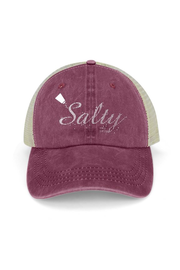 Salty Wine Red Hat Adjustable Funny Fashion Unisex Baseball Cap for Men Women
